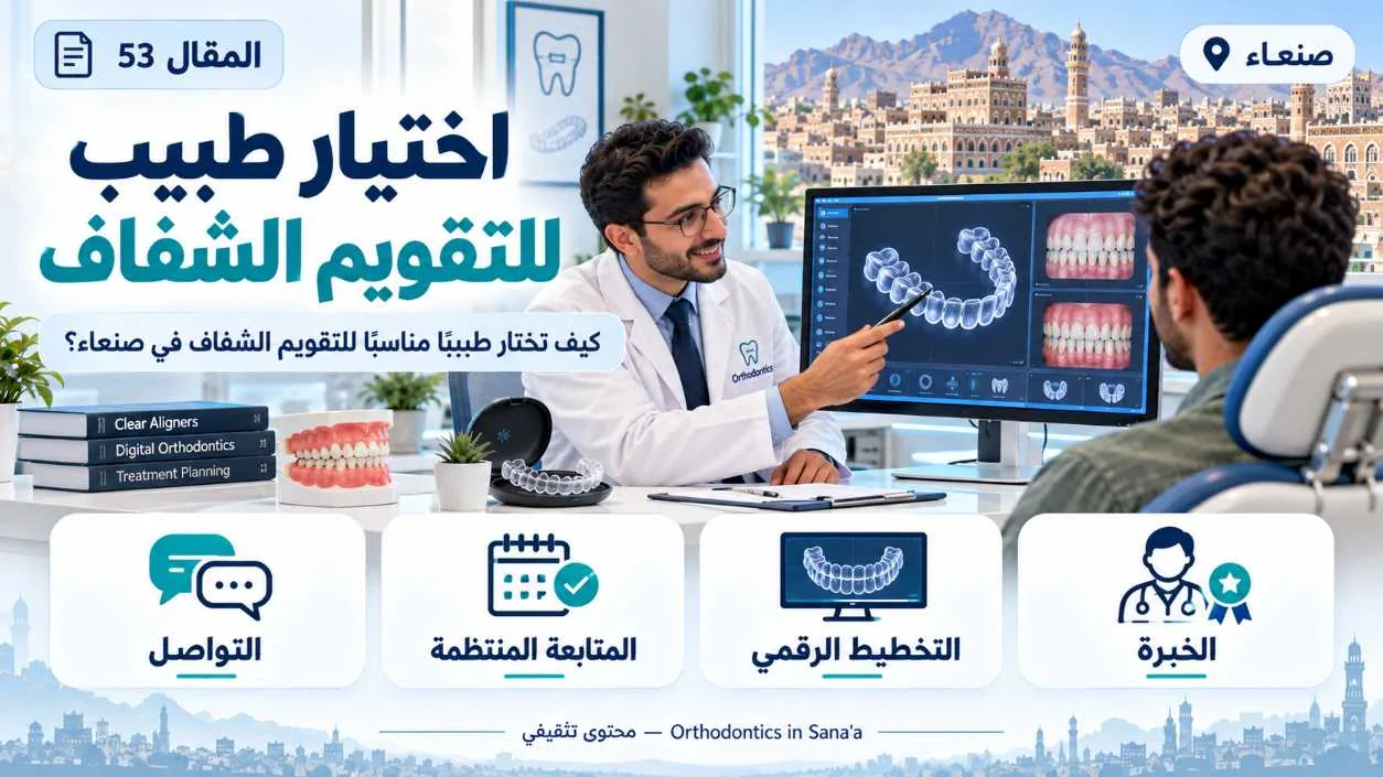 كيف تختار طبيبًا مناسبًا لموضوع التقويم الشفاف في صنعاء؟