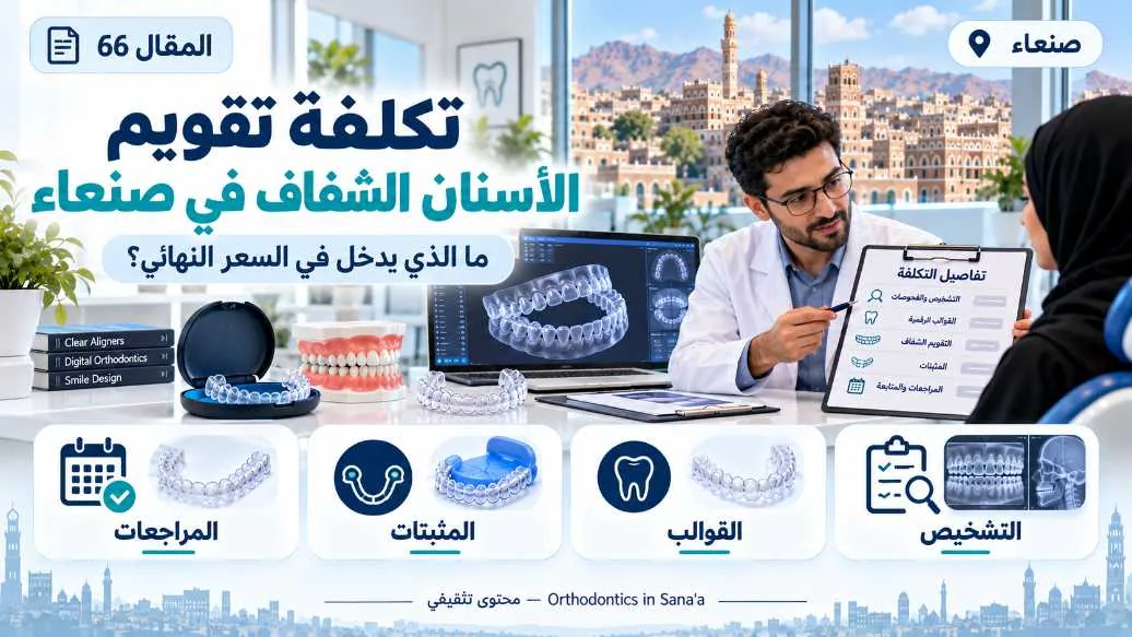 تكلفة تقويم الأسنان الشفاف في صنعاء: ما الذي يدخل في السعر النهائي؟