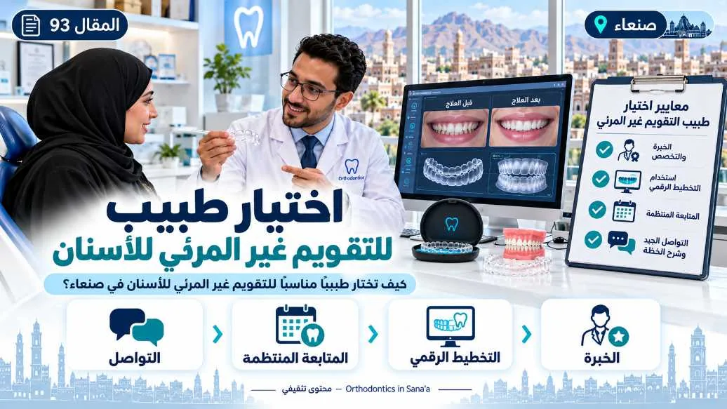 كيف تختار طبيبًا مناسبًا لموضوع التقويم غير المرئي للأسنان في صنعاء؟
