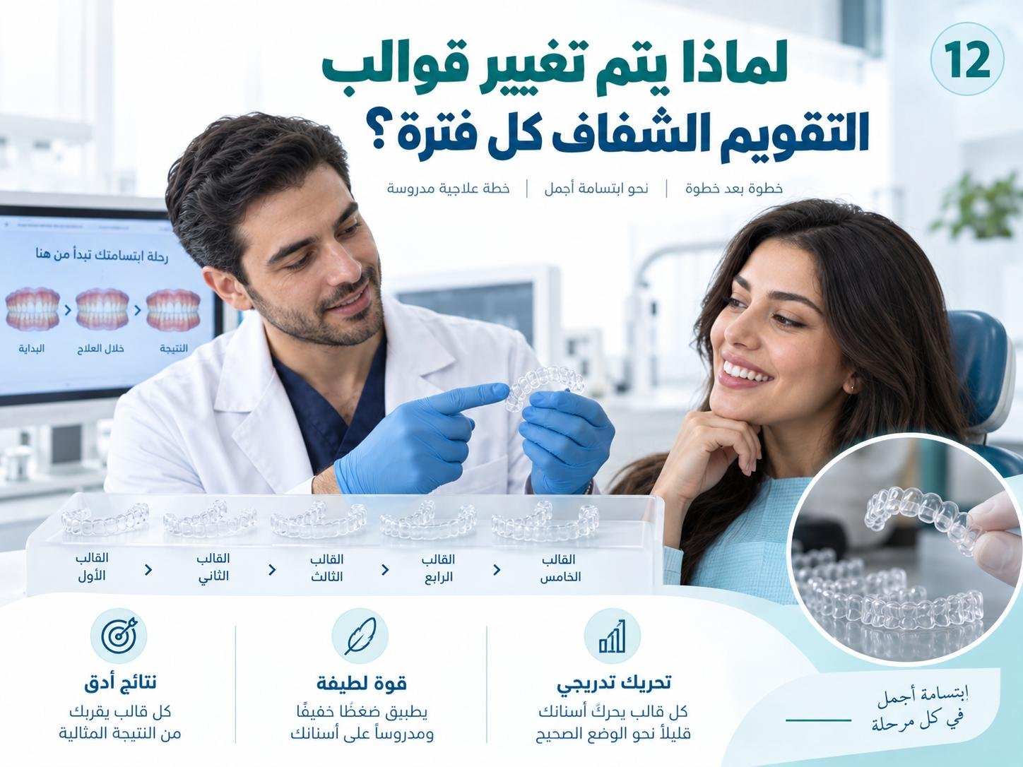 لماذا يتم تغيير قوالب التقويم الشفاف كل فترة؟