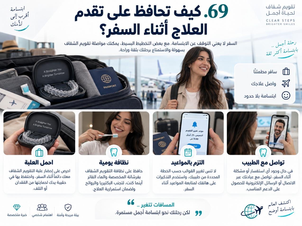 كيف تحافظ على تقدم العلاج أثناء السفر؟
