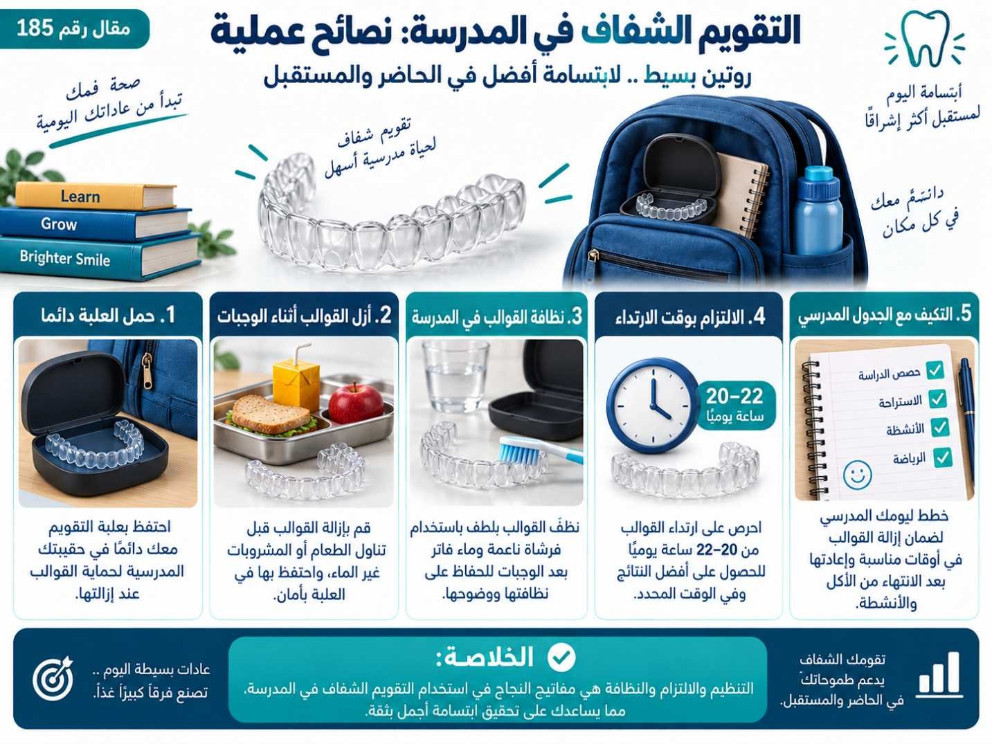 التقويم الشفاف في المدرسة: نصائح عملية