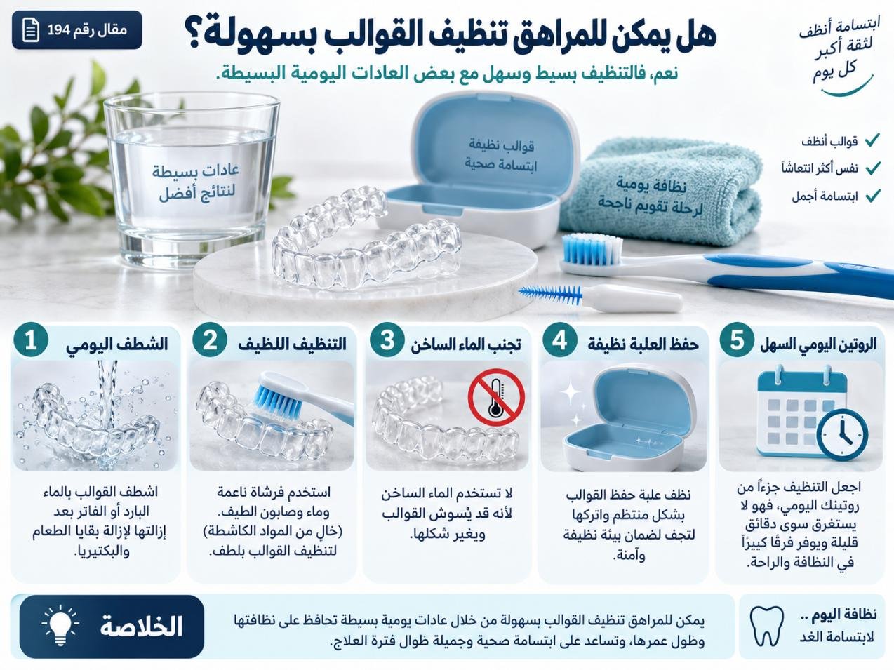 هل يمكن للمراهق تنظيف القوالب بسهولة؟