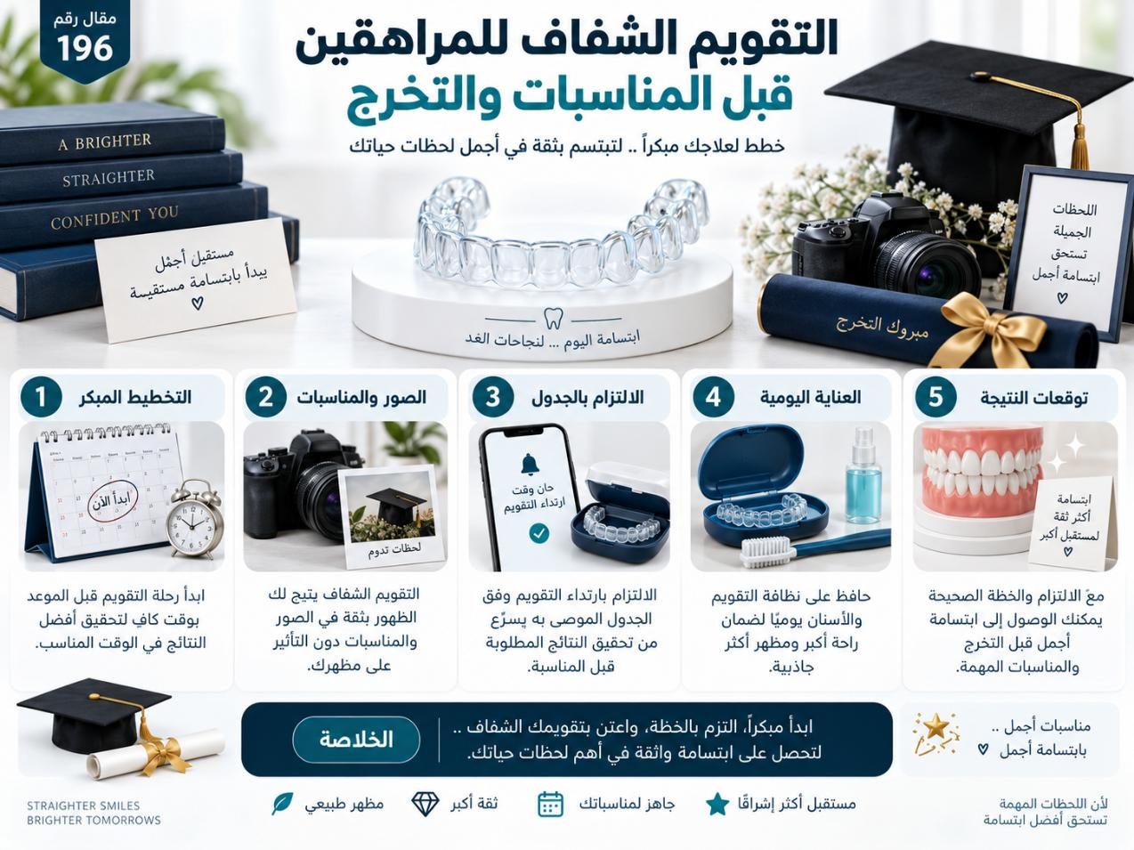التقويم الشفاف للمراهقين قبل المناسبات والتخرج