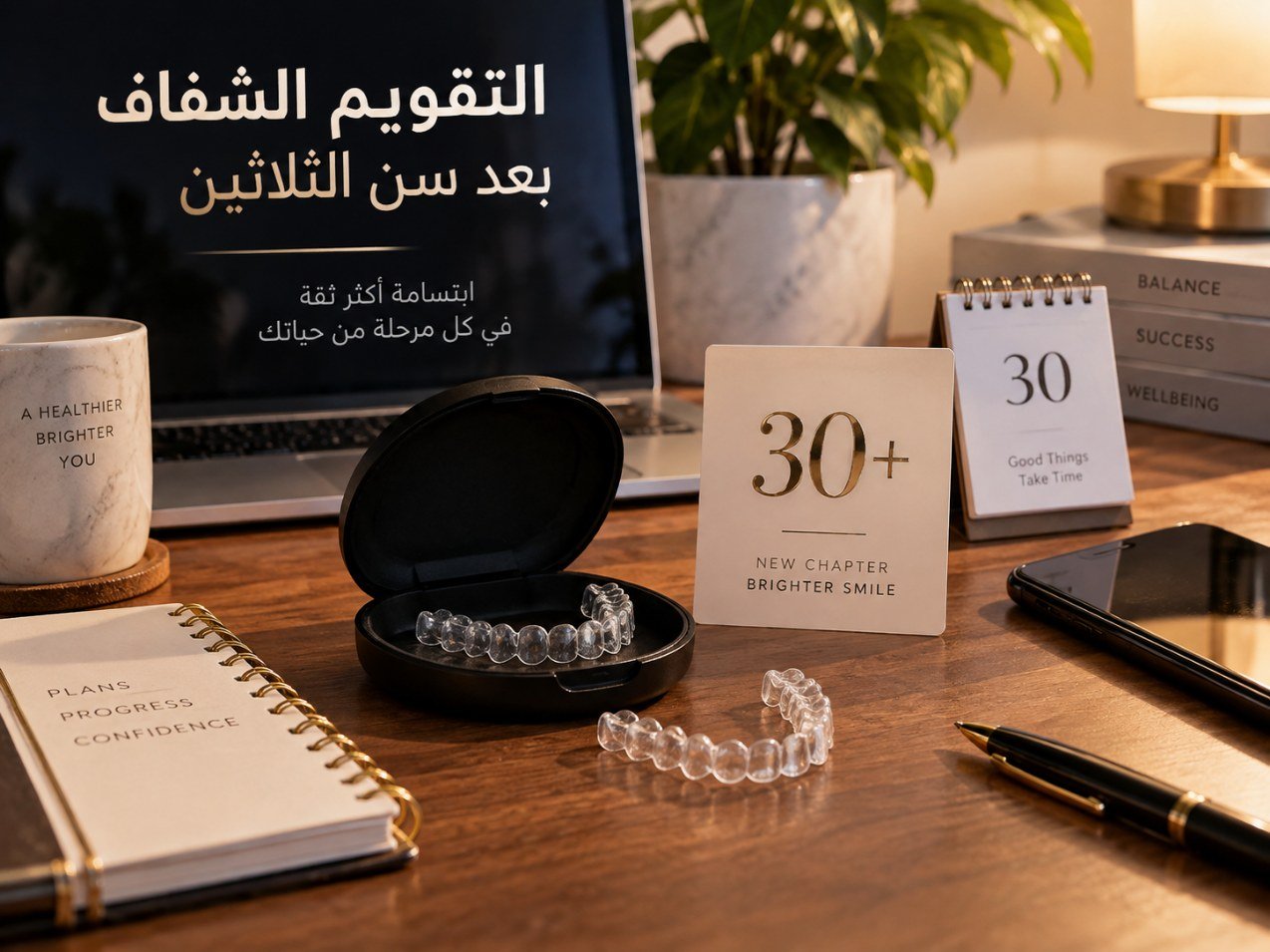 التقويم الشفاف بعد سن الثلاثين