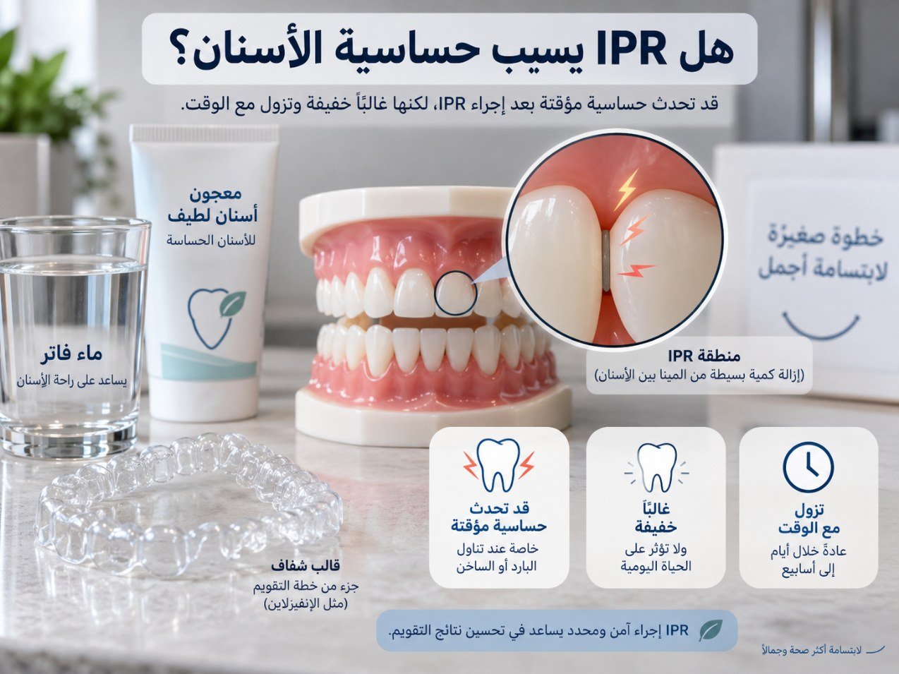 هل IPR يسبب حساسية الأسنان؟
