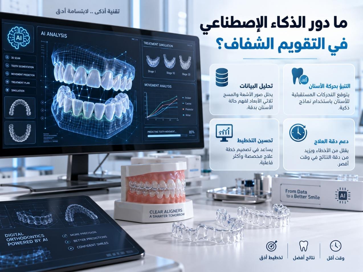 ما دور الذكاء الاصطناعي في التقويم الشفاف؟