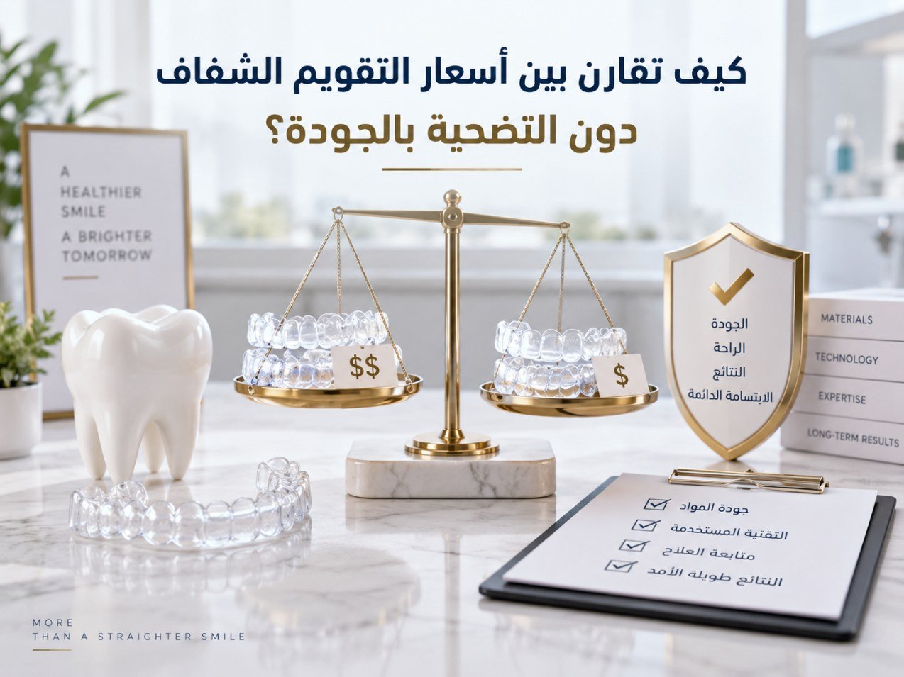 كيف تقارن بين أسعار التقويم الشفاف دون التضحية بالجودة؟