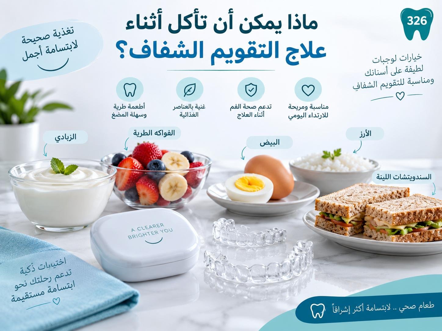 هل توجد أطعمة ممنوعة مع التقويم الشفاف؟