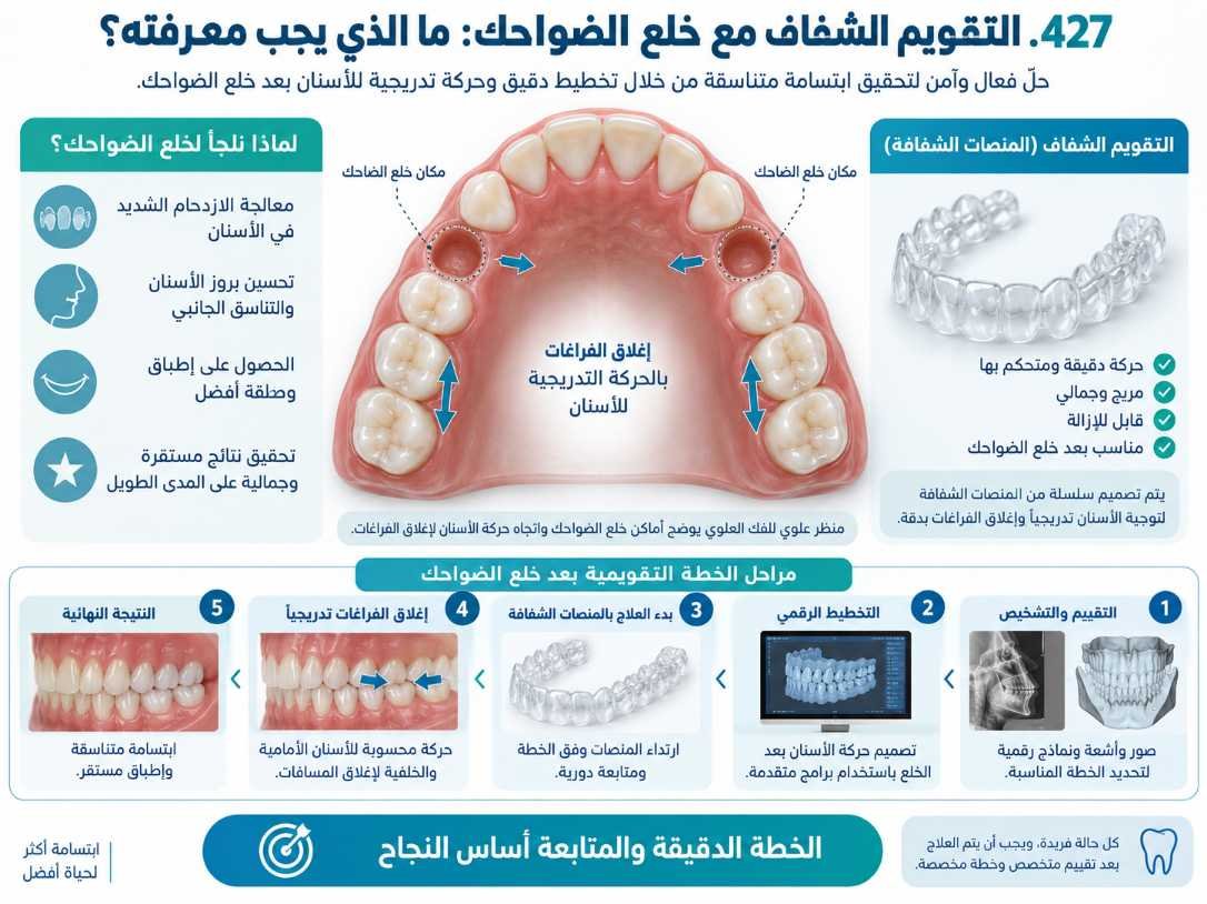 التقويم الشفاف مع خلع الضواحك: ما الذي يجب معرفته؟