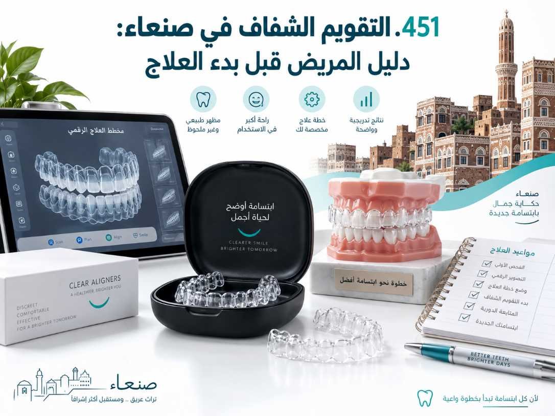 أول استشارة للتقويم الشفاف في صنعاء: ماذا تتوقع؟