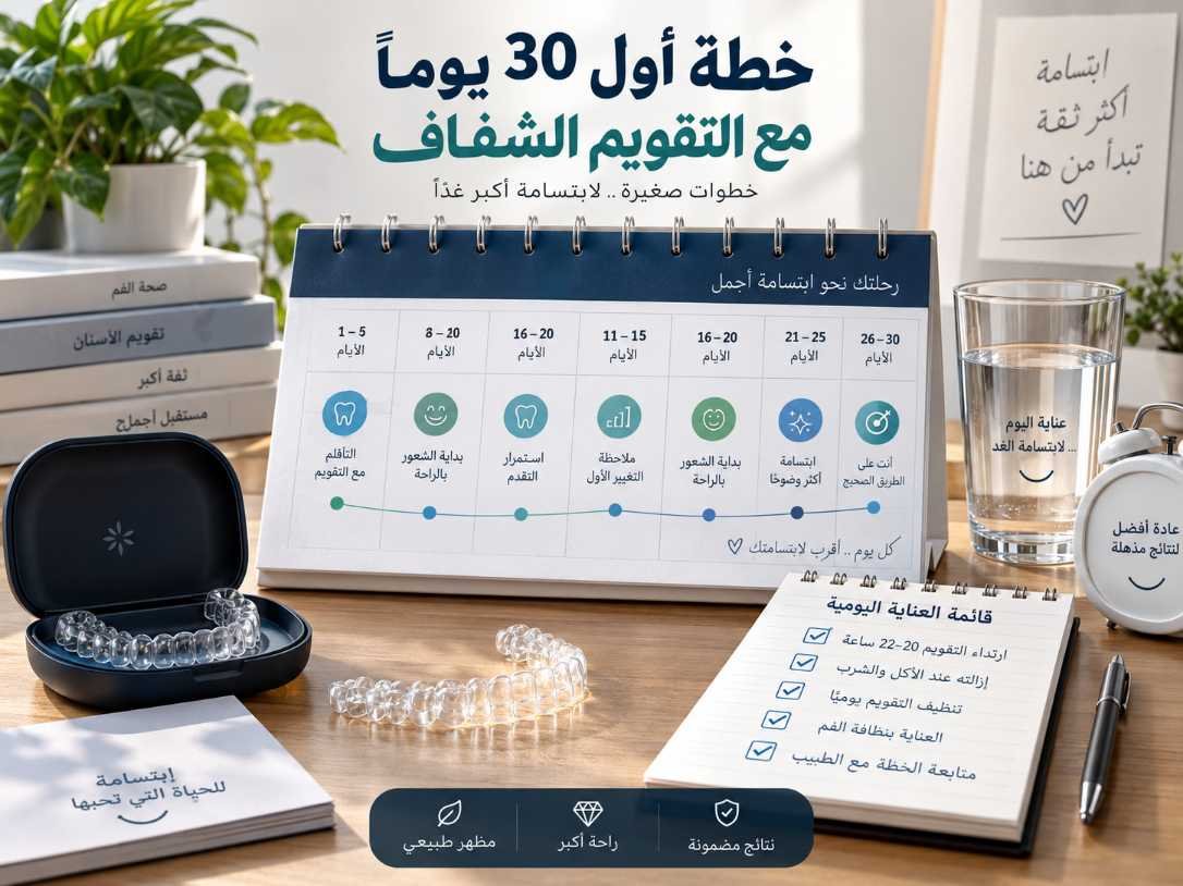 خطة أول 30 يومًا مع التقويم الشفاف