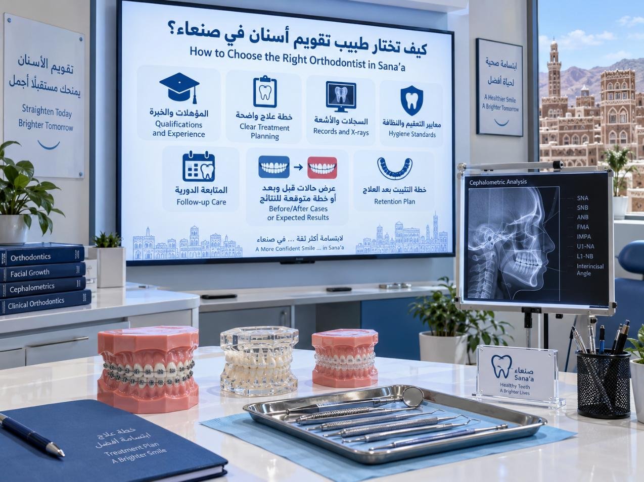 أسئلة مهمة قبل أول استشارة تقويم الأسنان في صنعاء