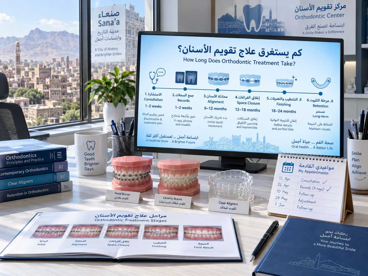 ما الذي يحدد مدة علاج تقويم الأسنان؟