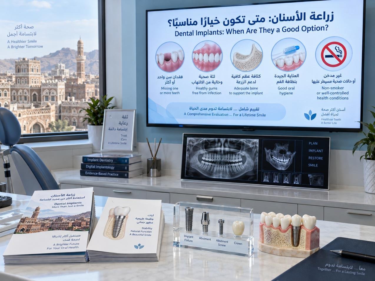 زراعة الأسنان: متى تكون خيارًا مناسبًا؟
