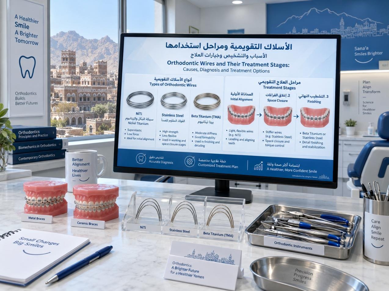 الأسلاك التقويمية ومراحل استخدامها: الاستخدامات والخطوات والعناية
