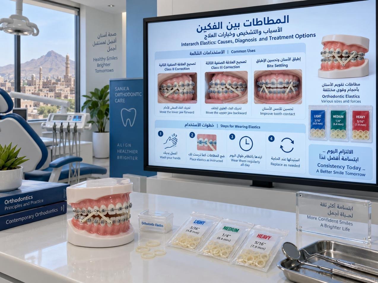 المطاطات بين الفكين: الاستخدامات والخطوات والعناية