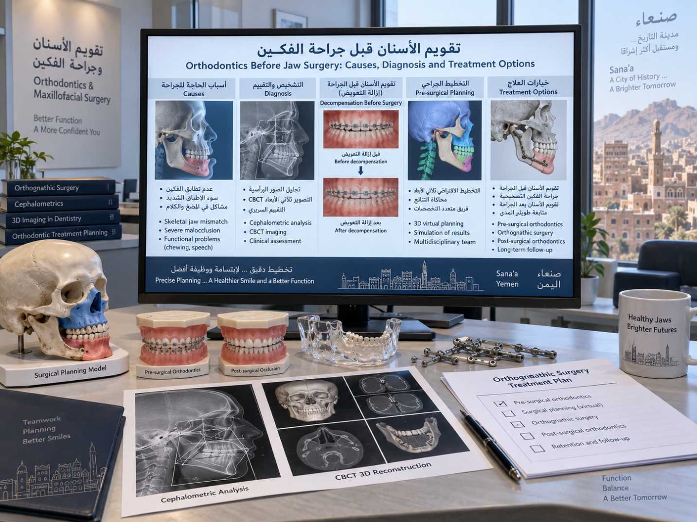 تقويم الأسنان قبل جراحة الفكين: الاستخدامات والخطوات والعناية