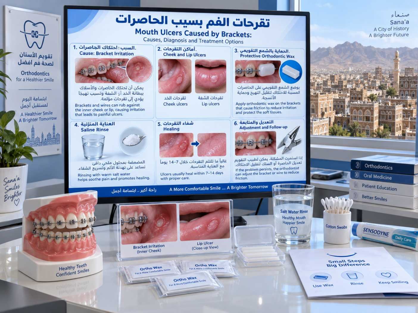 تقرحات الفم بسبب الحاصرات: الأسباب والتشخيص وخيارات العلاج