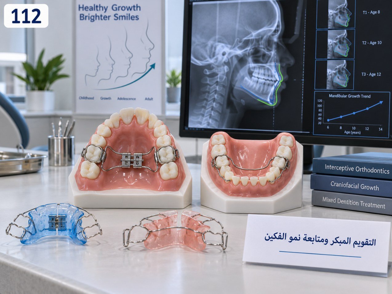 التقويم المبكر ومتابعة نمو الفكين: الاستخدامات والخطوات والعناية