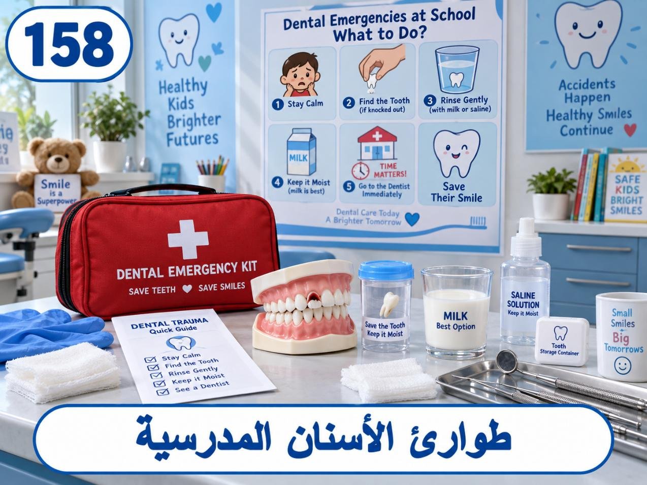 طوارئ الأسنان المدرسية: الأسباب والتشخيص وخيارات العلاج