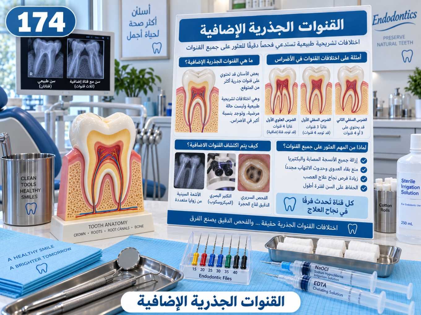 القنوات الجذرية الإضافية: الأسباب والتشخيص وخيارات العلاج